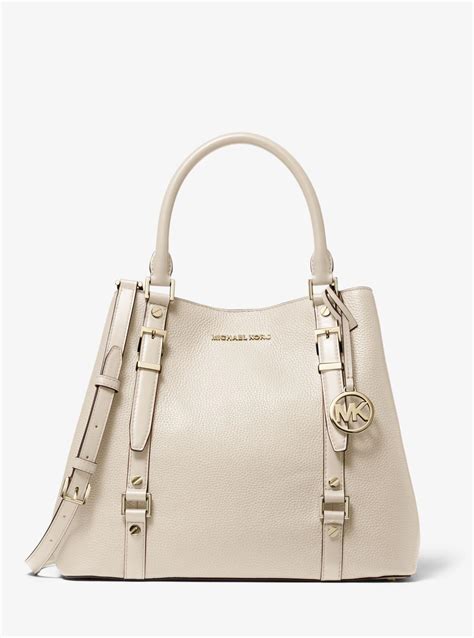 michael kors bedford pebble leather pocket tote|michael kors winston leather tote.